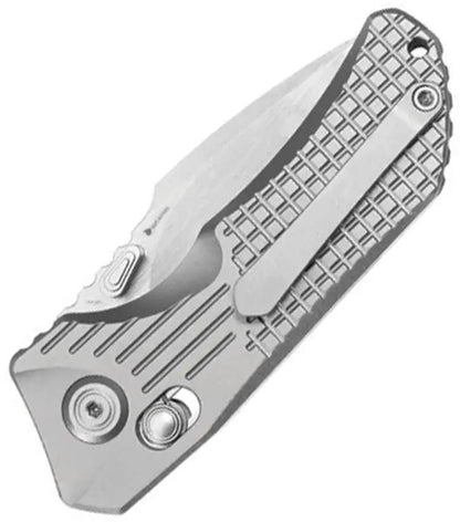 Kubey Jarpen Crossbar Lock Gray KB415A - 2.38in CPM S90V Drop Point Blade Titanium Handle by Kubey