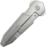 Kubey Urban Dagger Framelock Ti KB416A - Titanium Framelock Dagger With Bohler M390 Blade Satin False Edge by Kubey