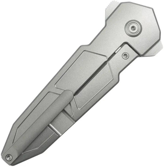 Kubey Urban Dagger Framelock Ti KB416A - Titanium Framelock Dagger With Bohler M390 Blade Satin False Edge by Kubey