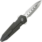 Kubey Urban Dagger Framelock Flame KB416B Featuring M390 Blade Flame Anodized Titanium Handle Extended Tang Pocket Clip by Kubey