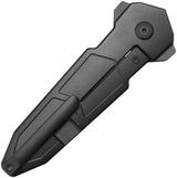 Kubey Urban Dagger Framelock DLC KB416C - M390 Dagger Blade, Black DLC Coated Titanium Handle by Kubey