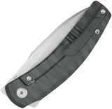 Kubey Tarus Framelock Flame KB418B - Flame Anodized Titanium Handle With Bohler M390 Drop Point Blade by Kubey
