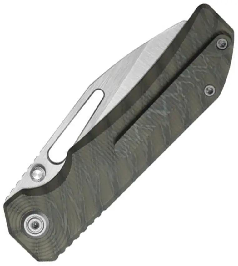 KB Knives Venom Top Linerlock - Flame Anodized Titanium Handle With S90V Sheepsfoot Blade by KB Knives