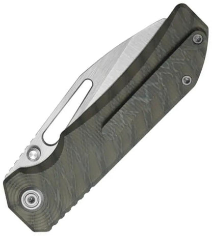 KB Knives Venom Top Linerlock - Flame Anodized Titanium Handle With S90V Sheepsfoot Blade by KB Knives