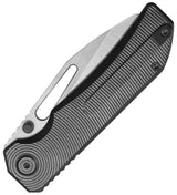 KB Knives Venom Top Linerlock DLC Ti KB435C - Titanium DLC Coated Handle And Satin S90V 3.5 Inch Sheepsfoot Blade by KB Knives