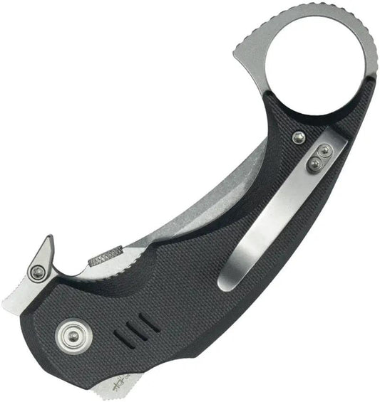 Kubey Jaw Karambit Linerlock Black KU439A by Kubey