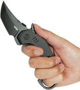 Kubey Jaw Karambit Linerlock - Black G10 Handle With 2.5 Inch Stonewash 14C28N Tanto Blade by Kubey