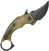 Kubey Jaw Pikal Karambit Linerlock KU440E - 14C28N Sandvik Stainless Blade, Ultem Handle, Thumb Disk by Kubey