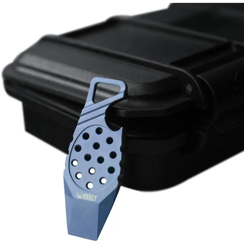 Kubey Multi Tool Blue - Titanium Construction With Lanyard Loop Bottle Opener And Pry Bar For Everyday Carry by Kubey