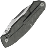 Kubey Mantra Framelock Flame Ti KB459B - Flame Anodized Titanium Handle Wharncliffe Blade by Kubey