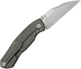 Kubey Mantra Framelock Flame Ti KB459B - Flame Anodized Titanium Handle Wharncliffe Blade by Kubey