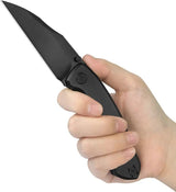 Kubey Mantra Framelock - Black DLC Titanium Handle With M390 Wharncliffe Blade For EDC by Kubey