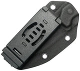 Kubey TLB I Fixed Blade Black KU467A - Stonewash Sandvik 14C28N Drop Point Blade Full Tang G10 Handle by Kubey