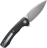 Kubey Calyce Linerlock - Extended Tang For Durability, Black G10 Handle, 14C28N Sandvik Stainless Blade, 4.5in Closed by Kubey
