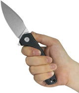 Kubey Calyce Linerlock - Extended Tang For Durability, Black G10 Handle, 14C28N Sandvik Stainless Blade, 4.5in Closed by Kubey