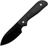 Kunwu Knives Stiffy P Fixed Blade DLC Black F705BK-3 by Kunwu Knives