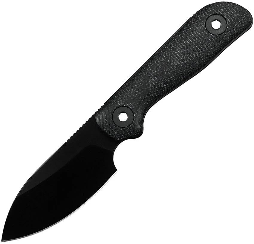 Kunwu Knives Stiffy P Fixed Blade DLC Black F705BK-3 by Kunwu Knives