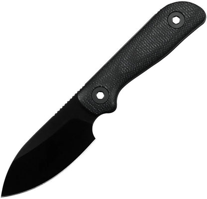 Kunwu Knives Stiffy P Fixed Blade DLC Black F705BK-3 by Kunwu Knives