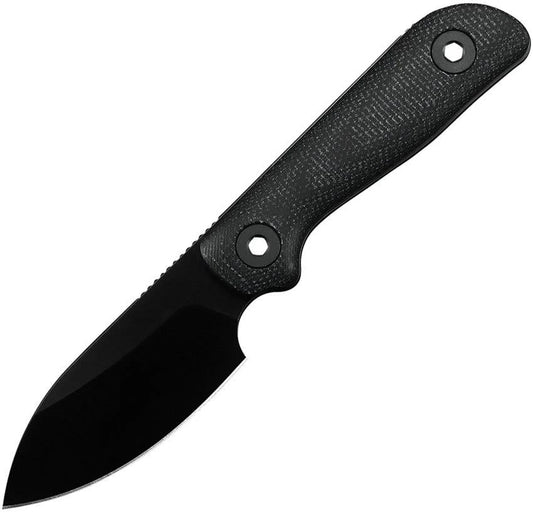 Kunwu Knives Stiffy P Fixed Blade DLC Black F705BK-3 by Kunwu Knives