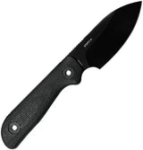 Kunwu Stiffy P Fixed Blade Knife With DLC Black 3in Blade For Hard Use Outdoor Survival Enthusiasts by Kunwu Knives