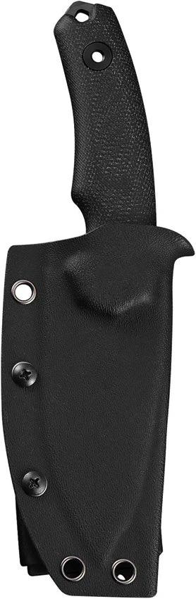 Kunwu Knives Stiffy D Fixed Blade 3.5in DLC Blade VANADIS4 Steel Full Tang Black Micarta Kydex Sheath For Outdoorsmen by Kunwu Knives