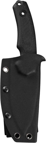 Kunwu Knives Stiffy D Fixed Blade 3.5in DLC Blade VANADIS4 Steel Full Tang Black Micarta Kydex Sheath For Outdoorsmen by Kunwu Knives