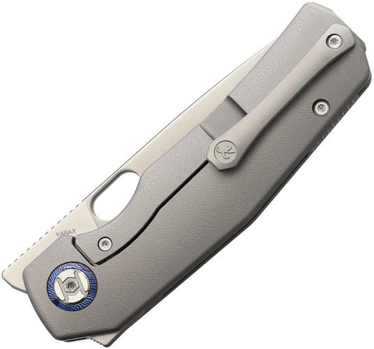 Kunwu Knives TaoIII K703LT2A EDC Folding Knife Lightweight Titanium Handle Premium Steel Blade by Kunwu Knives