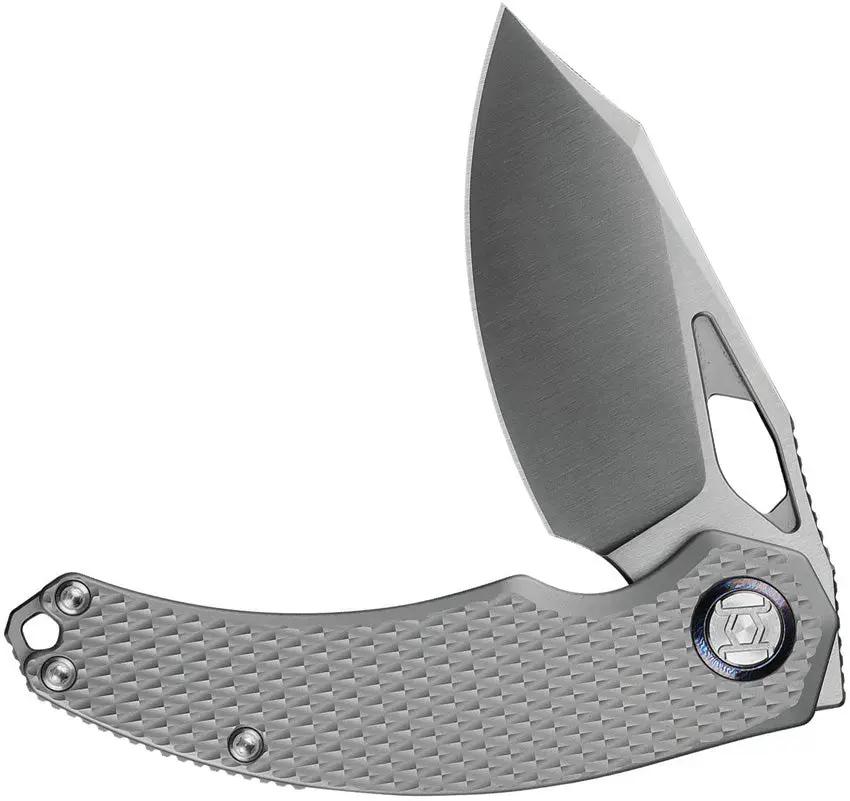Kunwu Knives Compadre Framelock Satin Vanax Blade EDC Knife Diamond Texture Titanium Handle For Everyday Carry by Kunwu Knives