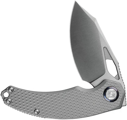 Kunwu Knives Compadre Framelock Satin Vanax Blade EDC Knife Diamond Texture Titanium Handle For Everyday Carry by Kunwu Knives