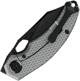 Kunwu Compadre Framelock DLC Knife Vanax Steel Blade 3 Inch Black Titanium Handle Thumb Pull EDC by Kunwu Knives