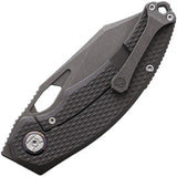 Kunwu Padre Framelock SW Knife Three Point Five Inch Blade VANAX Stainless Titanium Checkered Handle EDC Ready by Kunwu Knives