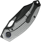 Kunwu Padre Framelock Knife With DLC Vanax Blade Titanium Diamond Textured Handle EDC by Kunwu Knives