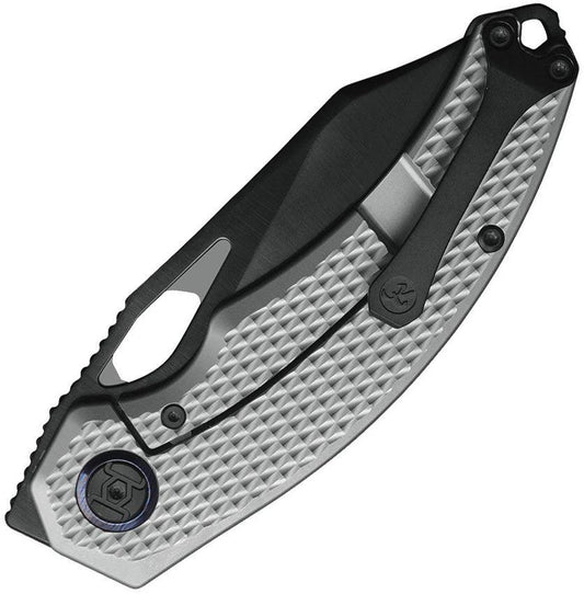 Kunwu Padre Framelock Knife With DLC Vanax Blade Titanium Diamond Textured Handle EDC by Kunwu Knives