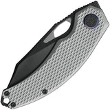 Kunwu Padre Framelock Knife With DLC Vanax Blade Titanium Diamond Textured Handle EDC by Kunwu Knives