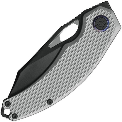 Kunwu Padre Framelock Knife With DLC Vanax Blade Titanium Diamond Textured Handle EDC by Kunwu Knives