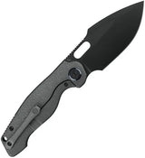 Kunwu Gringo Framelock Knife DLC Coated Blade Titanium Handle EDC Premium Enthusiasts S390 Stainless by Kunwu Knives