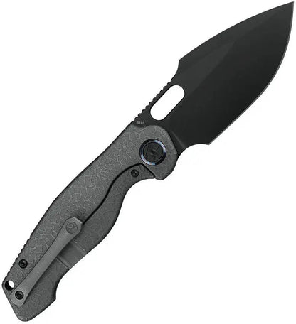 Kunwu Gringo Framelock Knife DLC Coated Blade Titanium Handle EDC Premium Enthusiasts S390 Stainless by Kunwu Knives