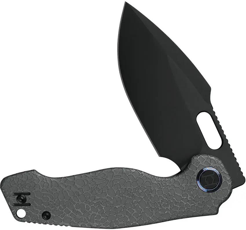 Kunwu Gringo Framelock Knife DLC Coated Blade Titanium Handle EDC Premium Enthusiasts S390 Stainless by Kunwu Knives