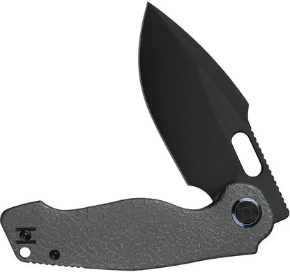 Kunwu Gringo Framelock Knife DLC Coated Blade Titanium Handle EDC Premium Enthusiasts S390 Stainless by Kunwu Knives