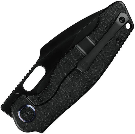 Kunwu Knives Gringo Framelock DLC EDC Knife For Enthusiasts With Black DLC Blade And Honeydew Titanium Handle by Kunwu Knives