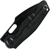 Kunwu Knives Gringo Framelock DLC EDC Knife For Enthusiasts With Black DLC Blade And Honeydew Titanium Handle by Kunwu Knives