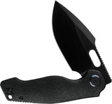 Kunwu Knives Gringo Framelock DLC EDC Knife For Enthusiasts With Black DLC Blade And Honeydew Titanium Handle by Kunwu Knives