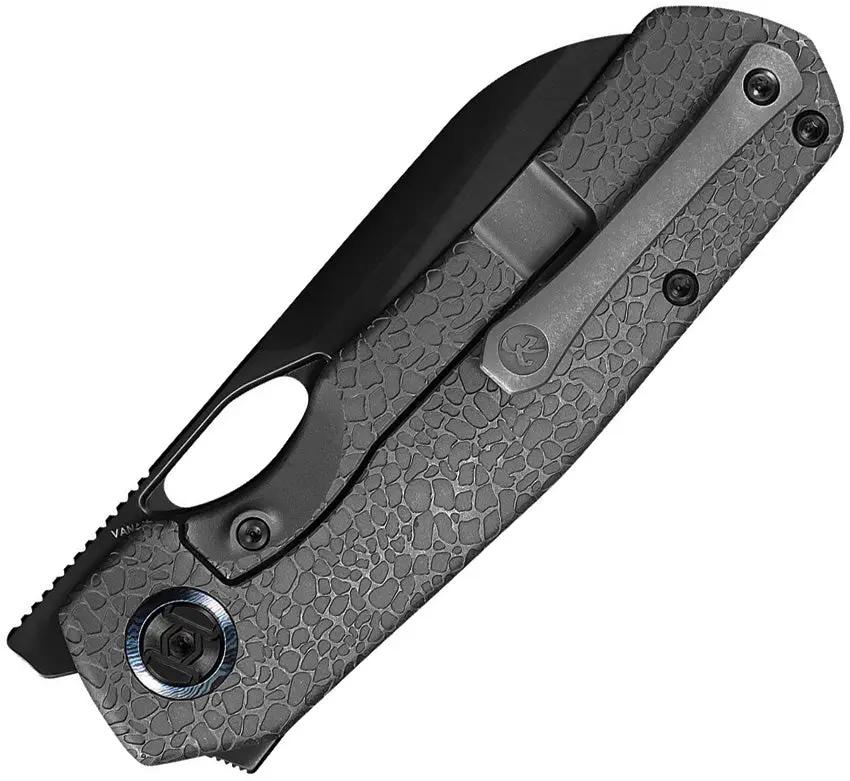 Kunwu Knives S Tao II Framelock DLC Vanax Steel Sheepsfoot S703LR24 Titanium Honeydew Stonewash EDC by Kunwu Knives