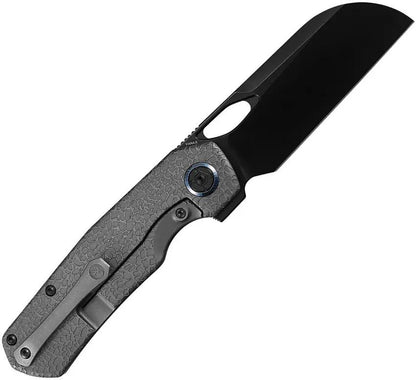 Kunwu Knives S Tao II Framelock DLC Vanax Steel Sheepsfoot S703LR24 Titanium Honeydew Stonewash EDC by Kunwu Knives