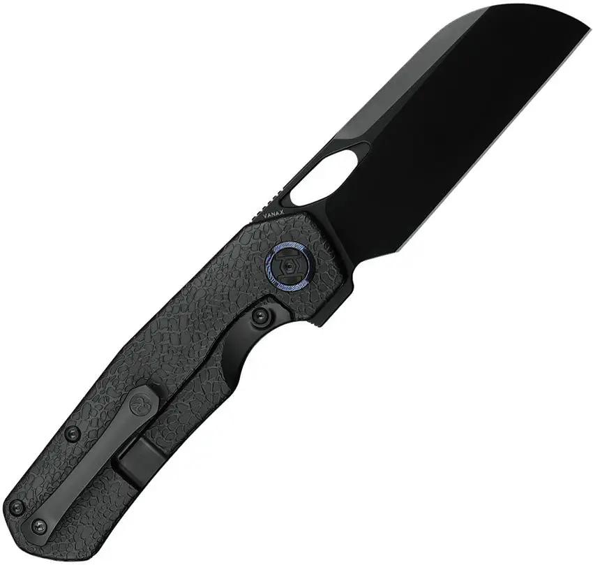 Kunwu Knives S-Tao II Framelock DLC Vanax Steel 3.5in Sheepsfoot Blade Titanium Honeydew Handle EDC Ready by Kunwu Knives