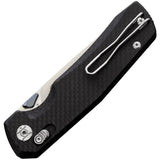Kunwu Chad XT Lock CF EDC Knife With Premium Elmax Blade And Carbon Fiber Handle by Kunwu Knives