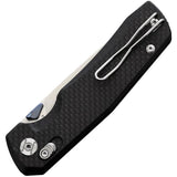 Kunwu X TAO XT Lock CF Knife Elmax Satin Blade For EDC by Kunwu Knives