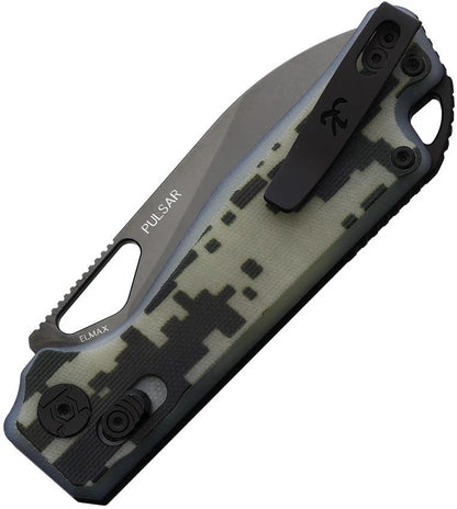 Kunwu Pulsar XT Lock Knife Camouflage G10 Elmax Blade 3.25 Inch 4.5 Inch Closed For EDC Enthusiasts by Kunwu Knives