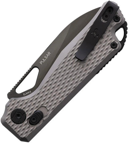Kunwu Pulsar XT Lock Knife With Premium Elmax DLC Blade Gray Titanium Handle For EDC Enthusiasts by Kunwu Knives