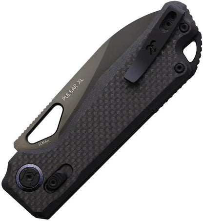 Kunwu Pulsar XT Lock Folding Knife For EDC Enthusiasts With DLC Coated Elmax Blade And Carbon Fiber G10 by Kunwu Knives